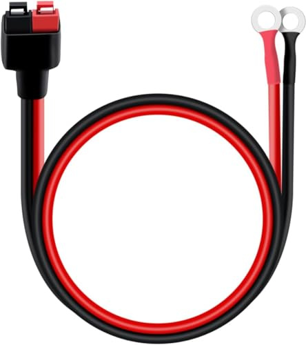 HuaLiSiJi Anderson Stecker mit O Ring Batterieanschlusskabel 12AWG 45A Anderson Stecker Kabel Geeignet für PKW, Anhänger, Solargeneratoren Batterieladung (1 m)
