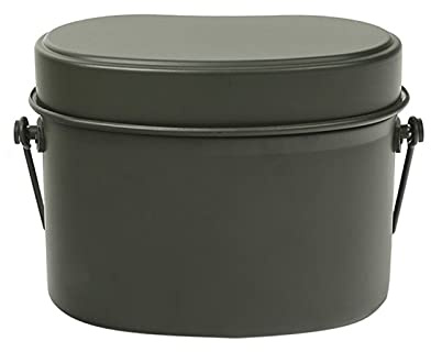 Tin Mess, in Alluminio Mess Stagno con Telaio di Clap per Campeggio, Escursioni, Cucina all'aperto, Ottimo per Il Campeggio, Addestramento Militare, Zaino in Spalla