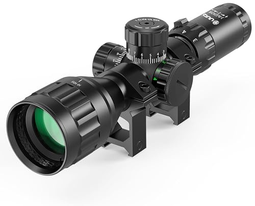 Lunette de visée UUQ 3-9x32AO avec Illumination Rouge et Verte – Optique de Chasse Longue Distance pour Carabine à air comprimé, arbalète, Airsoft, BB, Carabine à air