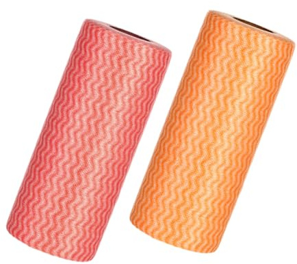 ARTSEWPLY Paños Seco de Tela Absorbentes, No Cocina o Tejida Desechables de Uso Húmedo 2 Rollos Limpieza y Electrodomésticos Tareas Hogar