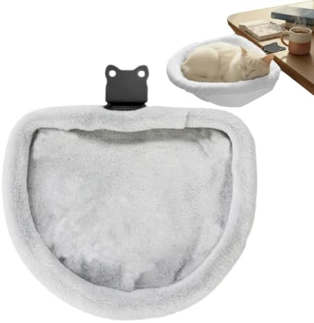 Hamaca para Escritorio de Gato,Percha Plegable que Ahorra Espacio - Hamaca fijada al escritorio - para Interior, Oficina en Casa, Sala de Juegos, Mesas, Estanterías, Puertas, , Pequeño, Mediano,