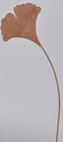 Posiwio Spina Decorativa da Giardino Gingko Foglia Metallo ruggine