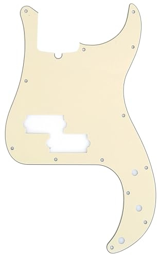 Musiclily Pro 13 Fori Moderno Battipenna P-Bass Pickguard 3 strati Crema | per American Precision Bass 4 Corde