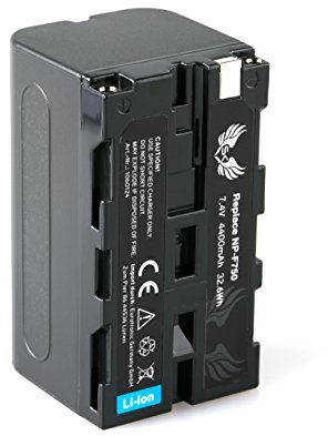 SK Akku Ersatz für Sony NP-F750 |- 4400mAh -| Akku NP-F550 NP-F730 NP-F960 NP-F970 NP-F980 NP-F990 // Blitzgeräte Videoleuchten Fieldmonitore