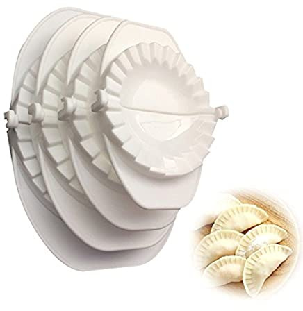 Emousport 4pcs/set Press Ravioli Dough Pastry Pie Dumpling Maker Gyoza Mold Mould Tool 4 Size Easy Eco Friendly Dumpling Mould