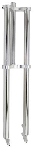 Alta Bicycle Steel Adjustable Chopper Fork 1-1/8 Threadless, Multiple Colors (Chrome)