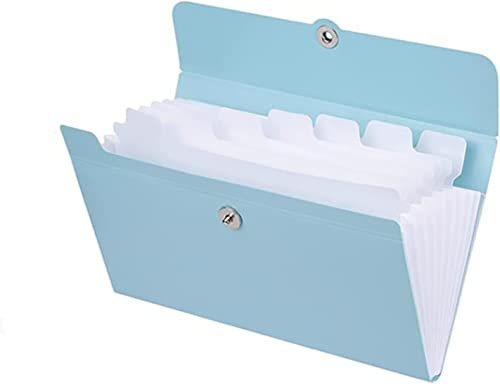 Mappe Schnellhefter Aktenordner 2pc A5 Dateiordner Multifunktions-Bindemittel Orgel-Taschen-Ticket-Ordner Einreichung Clip Dokument Clip Office Supplies Ticketspeicher Sammelmappe