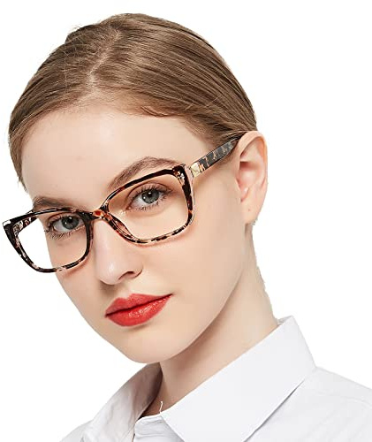 OCCI CHIARI Bifocal Reading Glasses Women 2.0 Blue Light Blocking Large Readers 1.0 1.5 2.0 2.5 3.0 3.5（Demi,2.0）