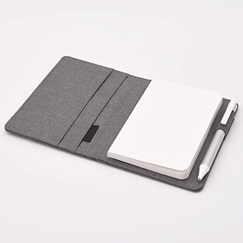 A6 Notizbuch 0,5 mm schwarze Tinte, einziehbarer Gelstift, Aufbewahrungshülle, Business-Set, tragbarer Tagebuchplaner, Konferenz-Geschenkset, weiß, 1 Stück