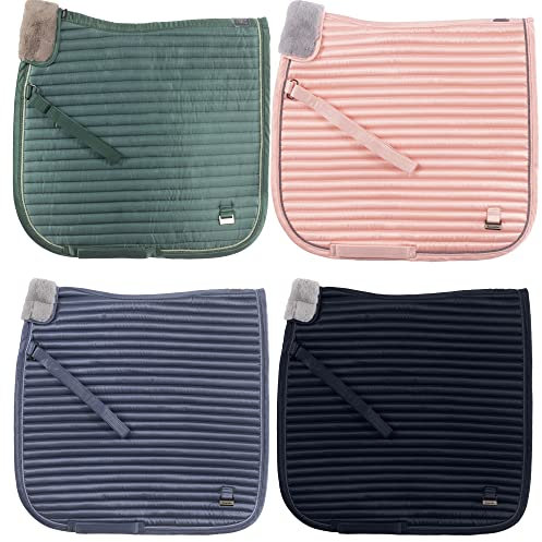 Cavallo Jule Schabracke mit horizontal gestreifter Steppung, Größe:Dressur, Farbe:darkblue