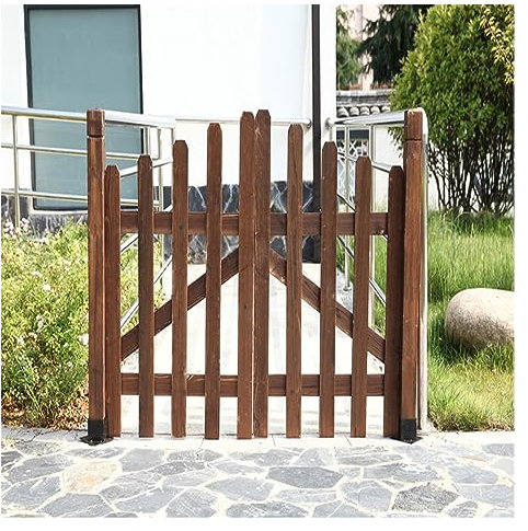 LVLDAWA Outdoor Garden Gates, Freestanding Wood Partition Fence Wooden Garden Pergola Gate For Home Yard, Easy To Install, Customizable Size (Color : Brown, Size : 130x80cm)