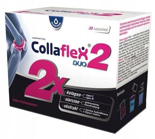 Oleofarm - Collaflex DUO - Hydrolysiertes Kollagen Typ I - Gesunde Gelenke und Knochen - Nahrungsergänzungsmittel - 30 Säckchen