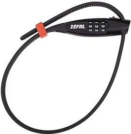 ZEFAL K-Traz Zip3 - Sangle Antivol à Code à 3 Chiffres - Collier de Serrage - Antivol de Selle ou Casque - Compact et Résistant - 86 g