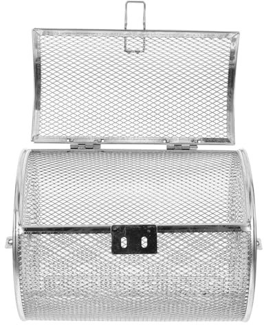 Kichvoe Edelstahl Rotisserie Grillkorb Für Backofen Rotierendes Bbq Zubehör Für Gemüse Fisch Und Robust Einfach Zu Reinigen Und Gleichmäßige Wärmeverteilung Für Grillabende Und