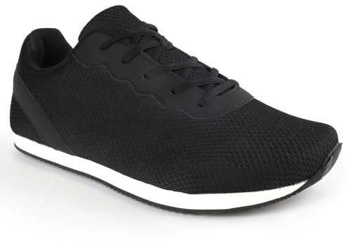 Knixmax Outdoor Baskets larges pour homme et femme - Légères - Respirantes et confortables - Chaussures de sport athlétiques, b noir, 11.5 UK Wide