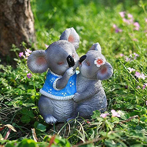 KARFRI Gartenskulpturen & Statuen Statuen Figuren Handwerk Simulation Paar Tier Harz Skulptur Außendekoration