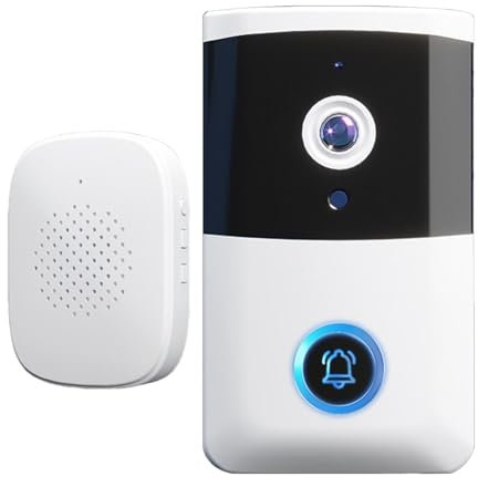 Dörrklocka kamera | Trådlös dörrklocka | Bell-kamera, ny digital och vattentät Wifi-driven säkerhetsdörrkamera med nattljusvision och rörelsedetektor
