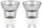 MR11 GU10 230V Ampoules, Socle GU10 Bi-Pin 45°Angle de Rayonnement, Dimmable Spot Blanc Chaud 2800K, pour Plafonnier, Bougeoir, Ampoules Décoratives, 2 Pièces