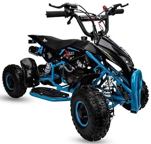 Mini cuatrimoto para niños, quad, todoterreno, 2 tiempos, color azul cielo, 50 cc
