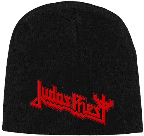 Razamataz Judas Priest Band Logo Embroidered Beanie Hat Size One Size