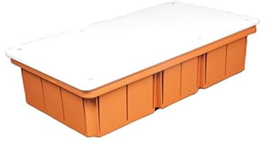 CASSETTA DI DERIVAZIONE DA INCASSO PER PARETI IN MURATURA 296X153X70 COPERCHIO E VITI IP40