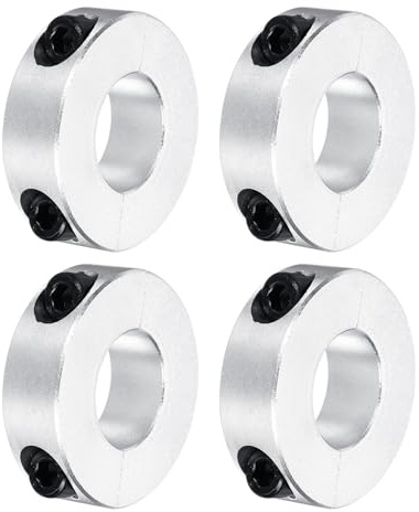 QUARKZMAN vågig ring 0,79 tum hål dubbel delad aluminium klämring vågringar med gängstift 4 stycken