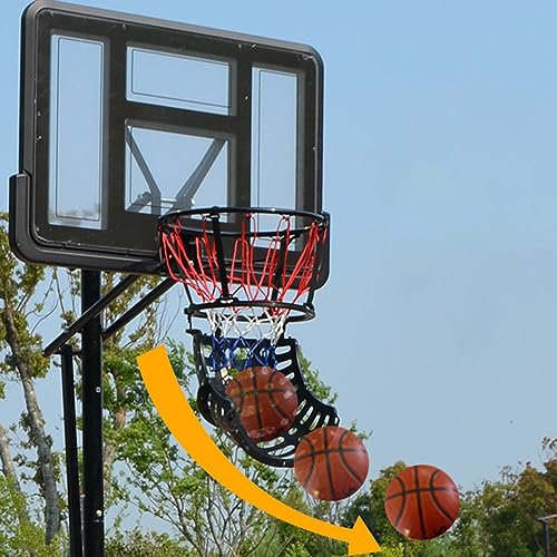 Wandmontierter Basketball Hoop Rebounder Gerät zur Basketball-Wurfrückgabe, Basketball-Rückgabe, Aufsatz zum Üben von Basketball-Wurfrückgaben, bringt den Ball schnell zum Pitcher-Gerät zurü