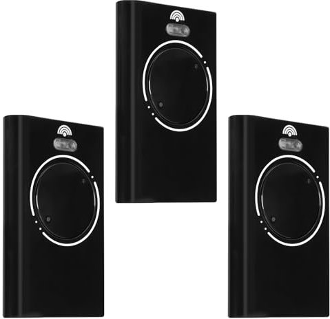 3PCS 868MHZ Garage Door Opener Hand Transmitter Compatible with FAAC Garage Remote 2 Channels FAAC XT4 868 SLH LR, XT4 868 SLH, XT2 868 SLH, XT2 868 SLH LR,Black