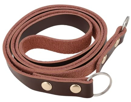 EMSea Camera Genuine Leather Shoulder Strap Camera Neck Strap Length 100cm Width 1.3cm Compatible with Fuji x100 X-T20 series Compatible with Sony RX100 & a6000 series, Brown