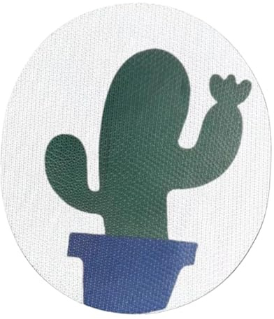 Fenteer Cat Scratching Pad Rotondo con Superficie in Cartone Ondulato Resistente Protezione per Mobili Tappetino Graffiante Adesivo Adatto per Gatti Domestici, Cactus