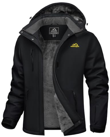 TACVASEN Damen Winterjacke Wasserdicht Outdoor Winter Skijacke Windbreaker | Softshelljacke,Snowboardjacke,Winddicht,Wasserdicht,Warm,Snowboard,Fleece,Gefütterte,mit Abnehmbarer Kapuze,Wintermantel