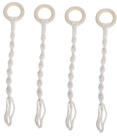 SUPVOX 4piezas Cuerda Tejida Mano para Colgar Plantas Colgador De Macetas Estilo Soporte para Macetas De Algodón Extensor para Plantas Colgantes Colgador De para Interiores