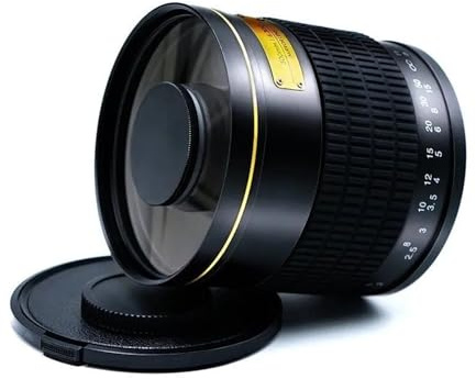Lightdow 500mm F6.3 Manuell Teleobjektiv Spegelobjektiv Fullformatkamera Objektiv EF-fattning for Canon EOS Rebel T8i T7i Nikon Pentax Sony(Black,Canon EF-M)
