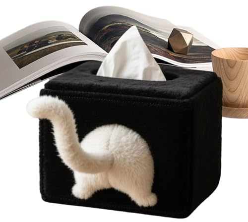Yiohejy Lustige Taschentuchbox-Abdeckung, Katzen-Hintern-Serviettenspender – Taschentuchhalter, für Küche, Badezimmer, Arbeitsplatte, Kommoden, Wohnung, Camping, Hotel, WC, Reisen