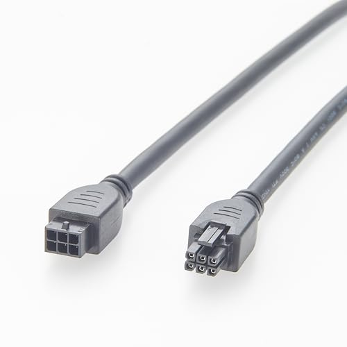 Cavo di estensione Micro-Fit 3.0, da maschio a femmina a 6 pin, 2,0 m, 4 A, 300 V con connettori 43025-0600 e 43020-0601, UL2464 20 AWG per cavo a Wire/Wire-to-Board Power & Signal Extension