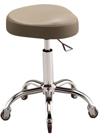 Generico Sedia A Sella Ergonomica,Sgabello Da Bar In Spugna Ad Alta Densità,Sgabello Silenzioso Mobile A 360°,Intervallo Di Altezza Regolabile 40-58 Cm,for Ufficio Domestico(Color 2)