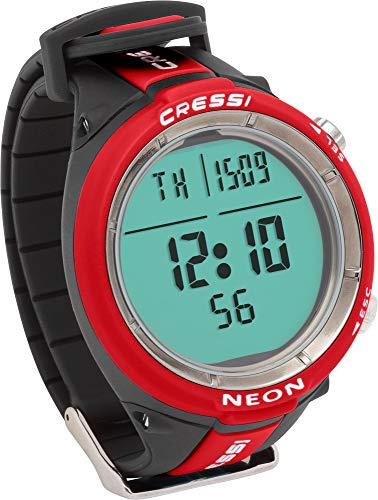 CRESSI - EKS 840058/391 : CRESSI - EKS 840058/391 : Tauchcomputeruhr NEON FARBE ROT