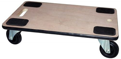 WONDAY - Plateau Roulant Bois à poignée Charge maximale 300 kg, Plateau 600x 400mm