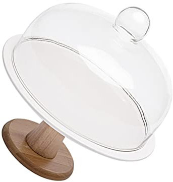 Angoily Tablett Tortenständer Torten Servierplatte Tortenheber Auf Fuß Eckige Tortenplatte Mit Deckel Mini Kuchenkuppel Kuchen Platte Mit Dome Käseglocke Gebäck Keks Keramik Snack-Platte