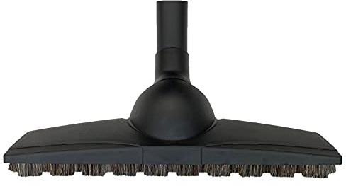 Wessel-Werk D330 Turn-and-Clean Floor Brush Vacuum Attachment with 12.5in. Soft Natural Bristle Brush for Hard Wood and Baresurfces (1 1/4 inch (32mm) Neck)