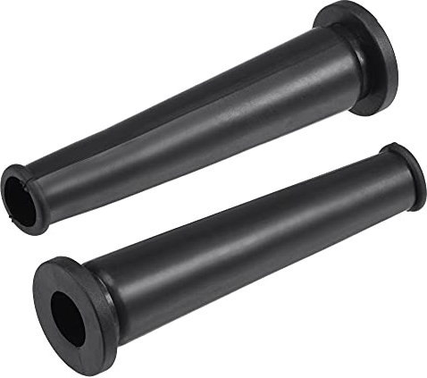 sourcing map Cord Boot Protector Cable Sleeve Hose Rubber 69mm Length Black 5 Pcs