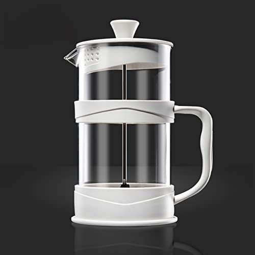 French Press Kaffeebereiter Kaffeekanne, Hitzebeständige Verdickte Borosilikatglas Kaffeepresse Mit 3 Stufen Filtersystem, Abnehmbarer Behälter Für Einfache Reinigung, für Camping Kaffee Tee Presse