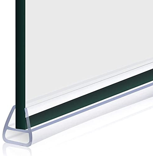 Joint de Douche pour Paroi en Verre,pour 6/8/10/12mm Verre,Forme de U/h,Faciles à Découper,pour Porte Vitrée de la Cabine de Douche (2m*10mm,U type)
