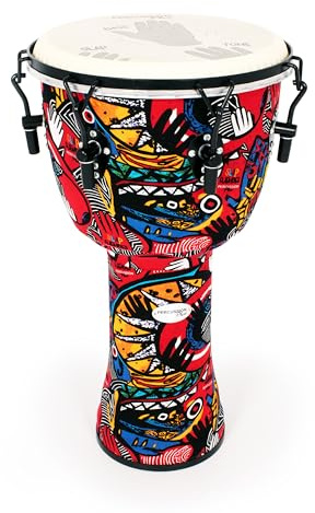 Percussion Plus Slap Djembe 30,5 cm mechanisch gestimmt, mehrfarbig