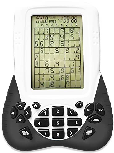 Bornkid Sudoku Electronic Brain Games Console for Kids Aldults Elderly with Two Million 9×9's Puzzles from Easy to Hard 3.5 Inches Eye Protection Screen (Black)