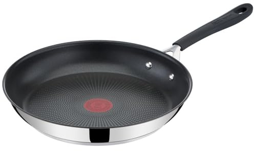 Jamie Oliver By Tefal Quick & Easy E3030444 Stainless Steel 24 cm Induction Frying Pan, Silver