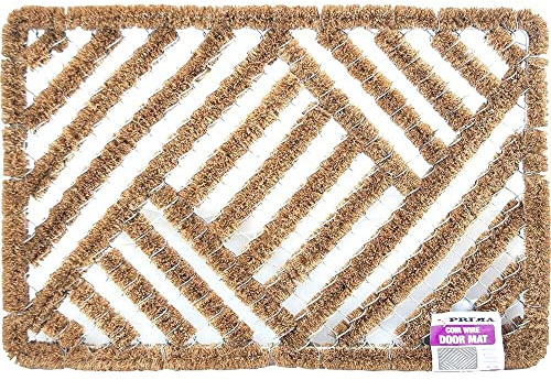 BARGAINS-GALORE NEW COIR WIRE DOOR MAT HOME PORCH ENTRANCE OUTDOOR BOOT SHOE CLEANING SCRAPER