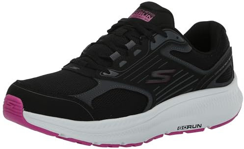 Skechers Zapatillas Deportivas Go Run Consistent 2.0 para Mujer, Color Negro y Fucsia., 38 EU