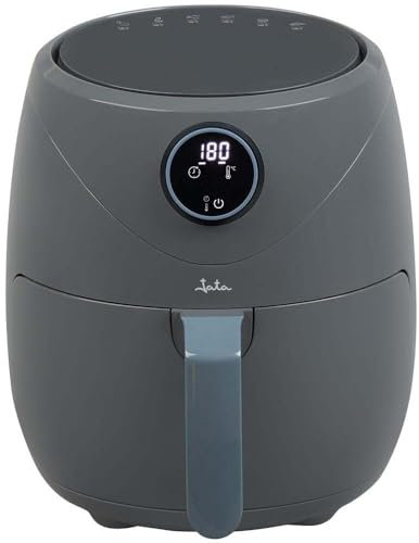 JATA JEFR1229 - Freidora Aire Sin Aceite 5 litros. Air fryer 1450 W. Hasta 200º. Cestillo antiadherente. Panel de control digital. Tiempo Ajustable