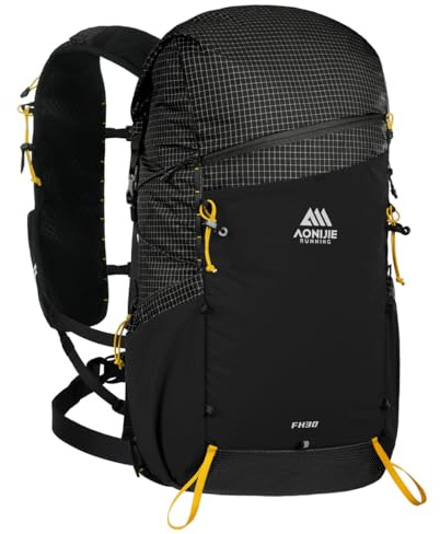 AONIJIE 30L große Kapazität Kletterrucksack im Freien Camping Daypack Reisetasche für Wandern Trekking Bergsteigen (Negro)
